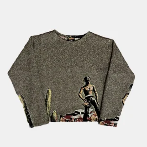 TRAVIS WOVEN TAPESTRY SWEATER